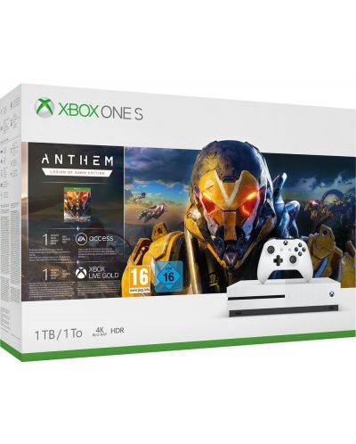 Xbox One S 1TB + Anthem Legion of Dawn Edition Bundle - 1