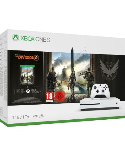 Xbox One S + Tom Clancy's The Division 2 Bundle - 1