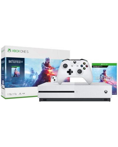 Xbox One S 1TB +  Battlefield V Deluxe Bundle - 8