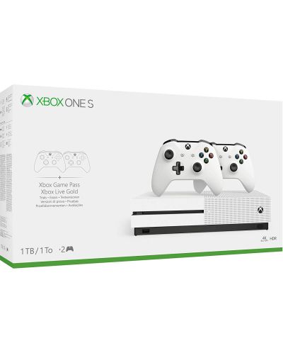Xbox One S 1TB + 2nd Xbox One Controller - 1