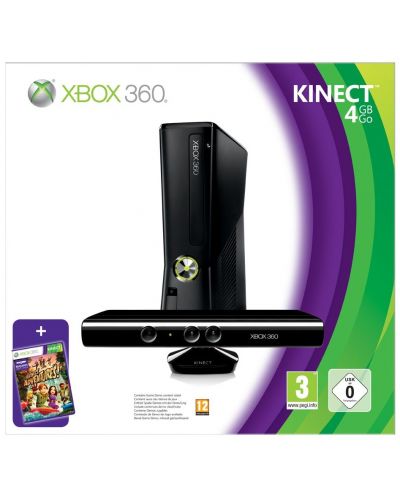 Xbox 360 Slim 4GB Console + Kinect