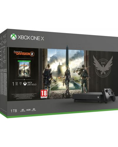 Xbox One X + Tom Clancy's The Division 2 Bundle - 1