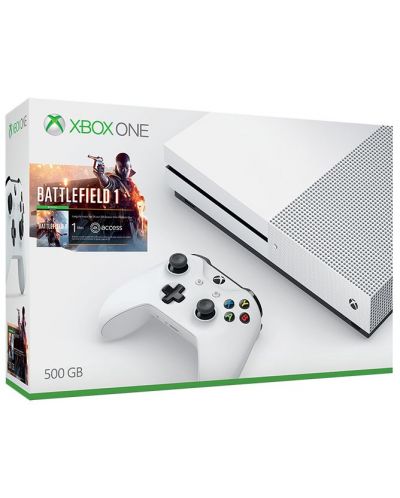 Xbox One S 500GB + Battlefield 1 - 1