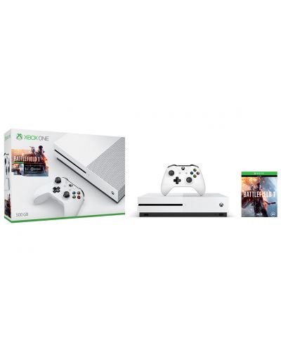 Xbox One S 500GB + Battlefield 1 - 5