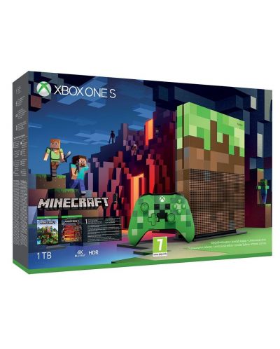 Xbox One S 1TB -  Minecraft Limited Edition - 1