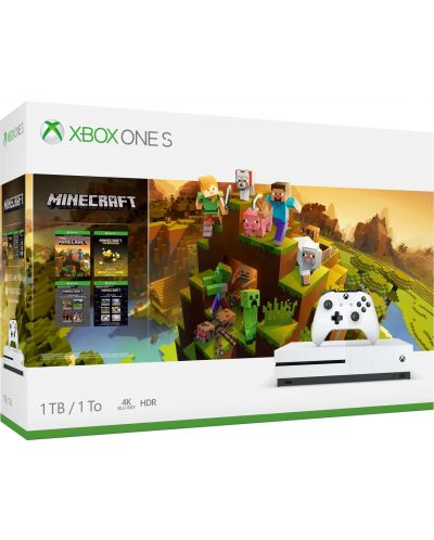 Xbox One S 1TB + Minecraft Creators Bundle - 1