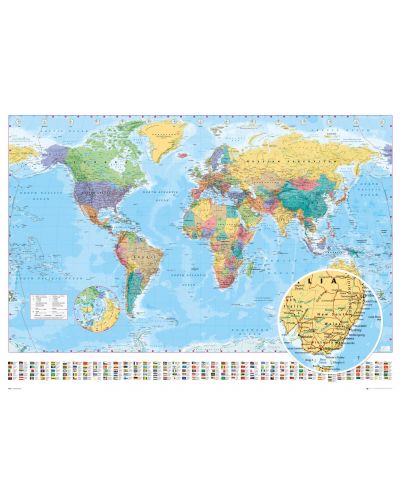 XL плакат GB eye Educational: World Map - 2015 - 1