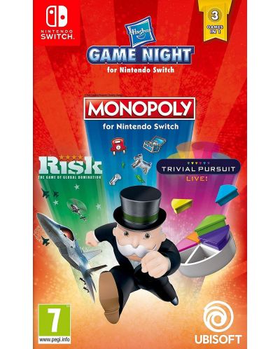Compilation Hasbro Monopoly & Risk & Trivial Pursuit (Nintendo Switch) - 1