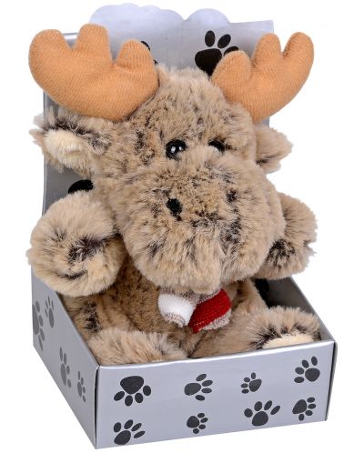 Плюшена играчка Morgenroth Plusch – Кафяв лос в кутия, 12 cm - 1