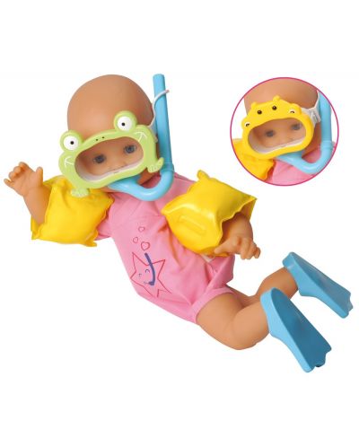 Кукла-бебе за баня Corolle – С аксесоари за плуване, 30 cm - 3