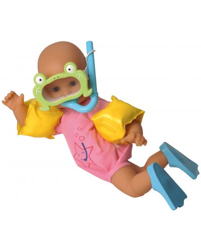 Кукла-бебе за баня Corolle – С аксесоари за плуване, 30 cm - 1