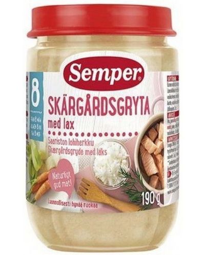 Ястие Semper - Сьомга задушена с ориз, 190 g - 1