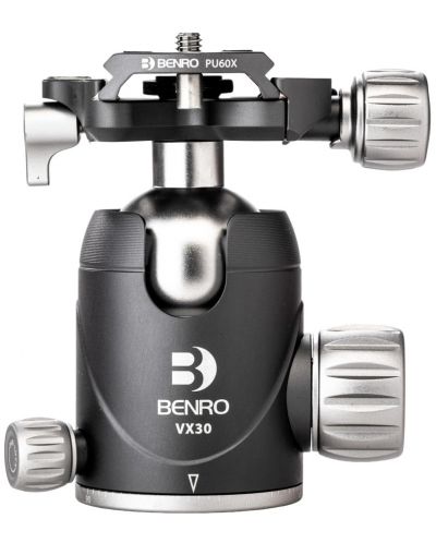 Ябълковидна глава Benro - VX30 с плочка PU60X - 1
