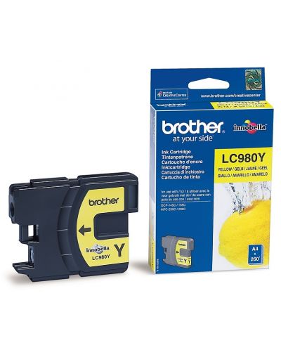 Мастилница Brother - LC-980Y, за DCP-145/MFC-250, Yellow - 1