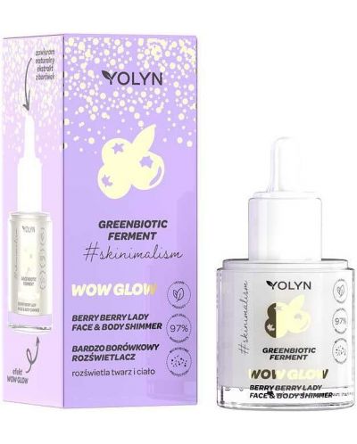 Yolyn Greenbiotic Ferment Хайлайтър за лице и тяло, 20 ml - 1