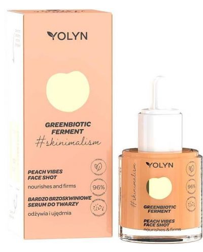 Yolyn Greenbiotic Ferment Серум за лице, праскова и галактомисис, 20 ml - 1