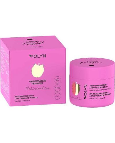 Yolyn Greenbiotic Ferment Крем за лице, малина и галактомисис, 50 ml - 1
