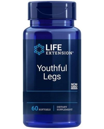 Youthful Legs, 60 софтгел капсули, Life Extension - 1