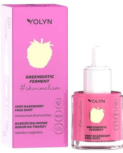 Yolyn Greenbiotic Ferment Серум за лице, малина и галактомисис, 20 ml - 1