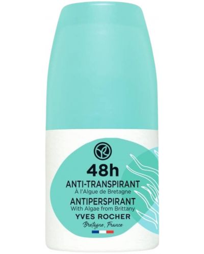 Yves Rocher Bain Nature Рол-он антиперспирант 48H, аква, 50 ml - 1