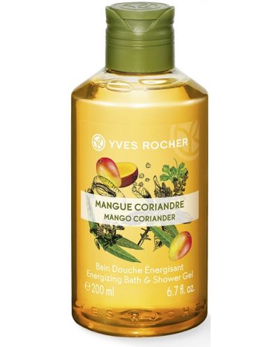 Yves Rocher Plaisirs Nature Душ гел, манго и кориандър, 200 ml - 1