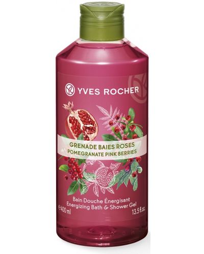 Yves Rocher Plaisirs Nature Душ гел, нар и червени плодове, 400 ml - 1