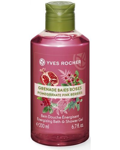 Yves Rocher Plaisirs Nature Душ гел, нар и червени плодове, 200 ml - 1