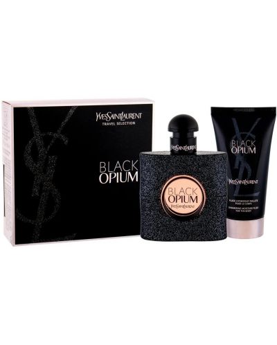 Yves Saint Laurent Комплект Black Opium - Парфюмна вода и Лосион за тяло, 2 x 50 ml - 1