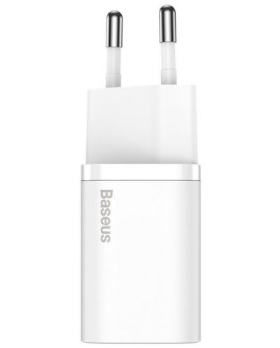Зарядно устройство Baseus - Super Si QC IC, USB-C, 30W, бяло - 2