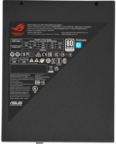 Захранване ASUS - ROG Thor Platinum II EVA Edition, 1000W - 6
