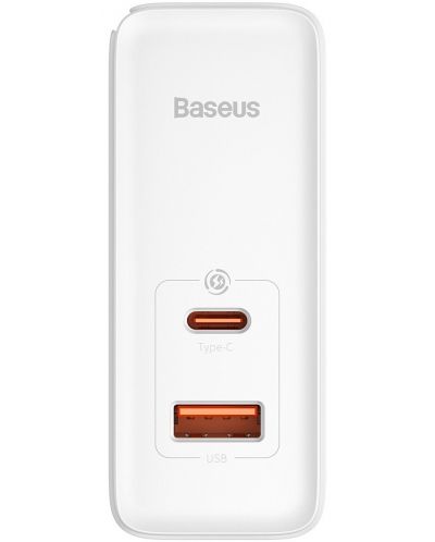 Зарядно устройство Baseus - GaN5 Pro Fast Charger, USB-A/C, 100W, бяло - 5
