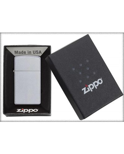 Запалка Zippo - Slim Satin Chrome, за персонализиране - 6