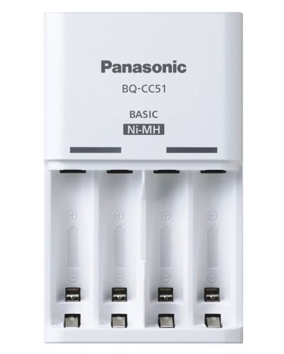 Зарядно и батерии Panasonic - Eneloop Basic, R6/AA 2000 mAh, 4 броя - 2