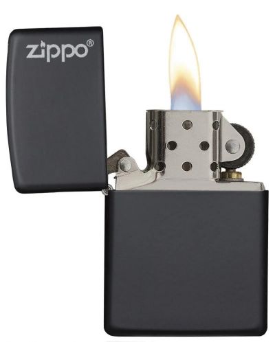 Запалка Zippo - Black Matte, черна - 3