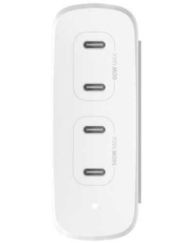 Зарядно устройство Belkin - Boost Charge Pro 4 USB-C GaN, 200W, бяло - 2