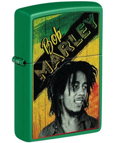 Запалка Zippo - Bob Marley, зелена - 1