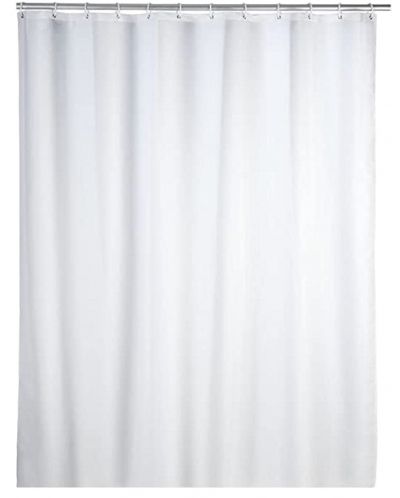 Завеса за баня Wenko - 180 х 200 cm, антибактериална, бяла - 1