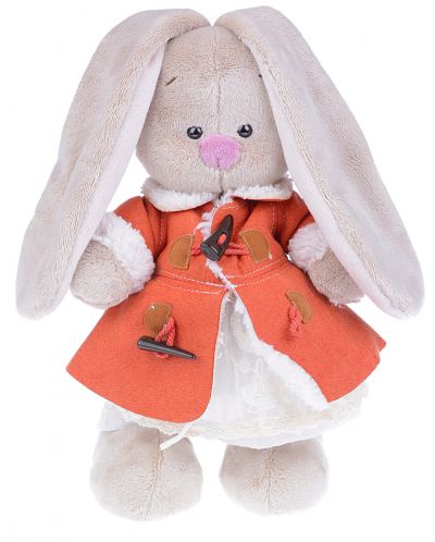 Плюшена играчка Budi Basa - Зайка Ми, с бяла рокля и червено палто, 32 cm - 1