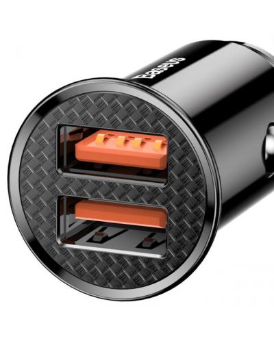 Зарядно за кола Baseus - CCALL-YD01, USB-A, 30W, черно - 3
