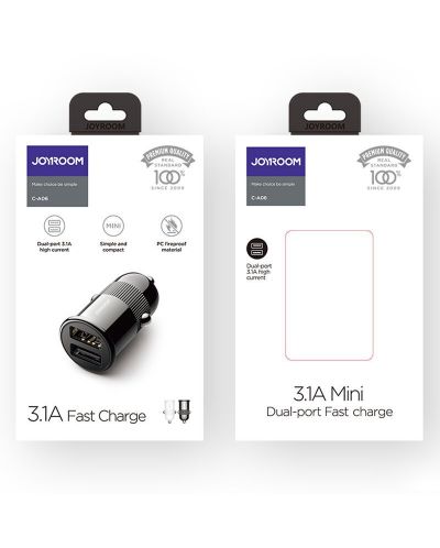 Зарядно за кола JoyRoom - C-A06, USB-A, 15W, черно - 2