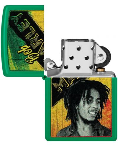 Запалка Zippo - Bob Marley, зелена - 2