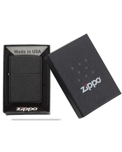 Запалка Zippo - Black Crackle, класическа - 6