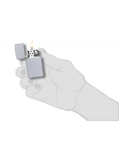 Запалка Zippo - Slim Satin Chrome, за персонализиране - 5