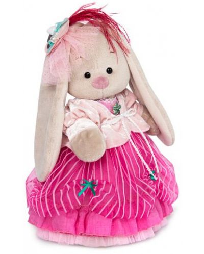 Плюшена играчка Budi Basa - Зайка Ми, с розова рокля, 25 cm - 1