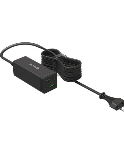 Зарядно устройство Tellur - TLL151351, USB-A/C, 65W, черно - 3
