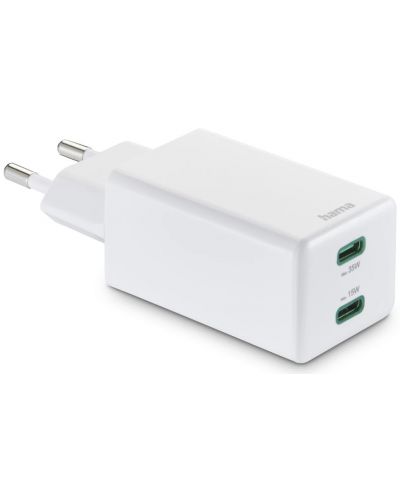 Зарядно устройство Hama - 201694, PD/Qualcomm, USB-C, 35W, бяло - 2