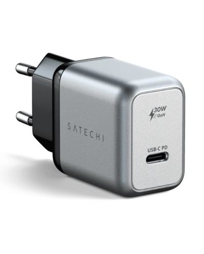 Зарядно устройство Satechi - Wall Charger, USB-C, 30W, сиво - 2