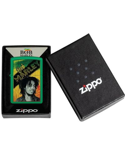 Запалка Zippo - Bob Marley, зелена - 3