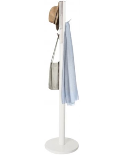 Закачалка за дрехи Umbra - Flapper, 40 x 40 x 168 cm, бяла - 2