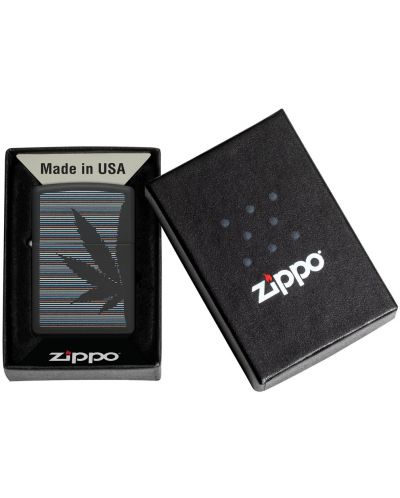 Запалка Zippo - Cannabis Design, Black - 2